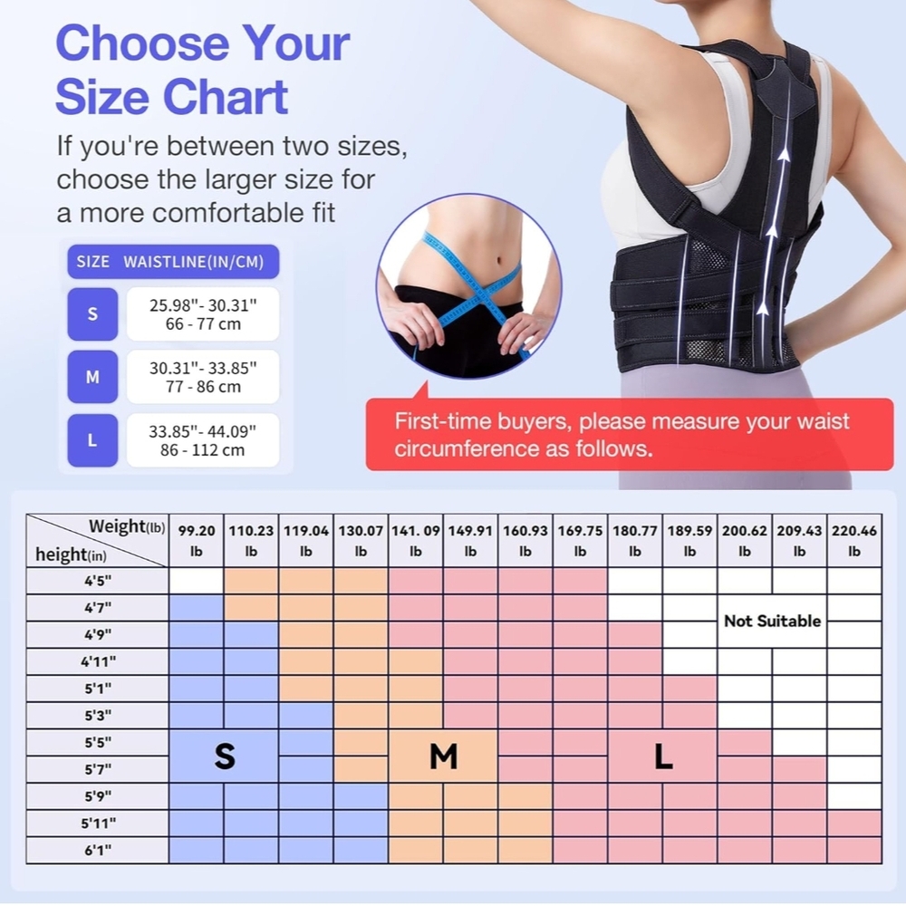 Black Posture Corrector Brace - image 7